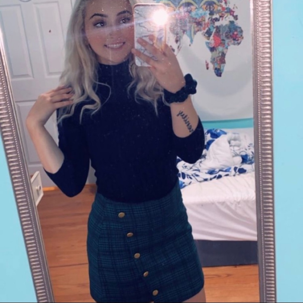 forever 21 school girl skirt